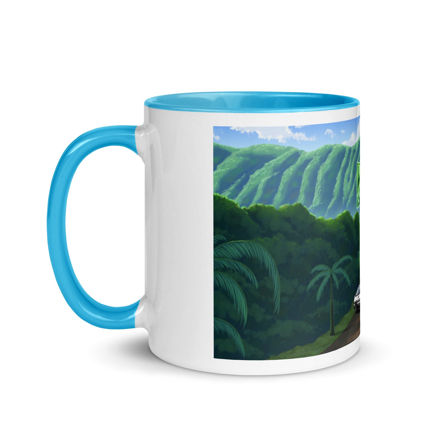 Hoʻomaluhia Botanical Garden Drive Mug with Color Inside