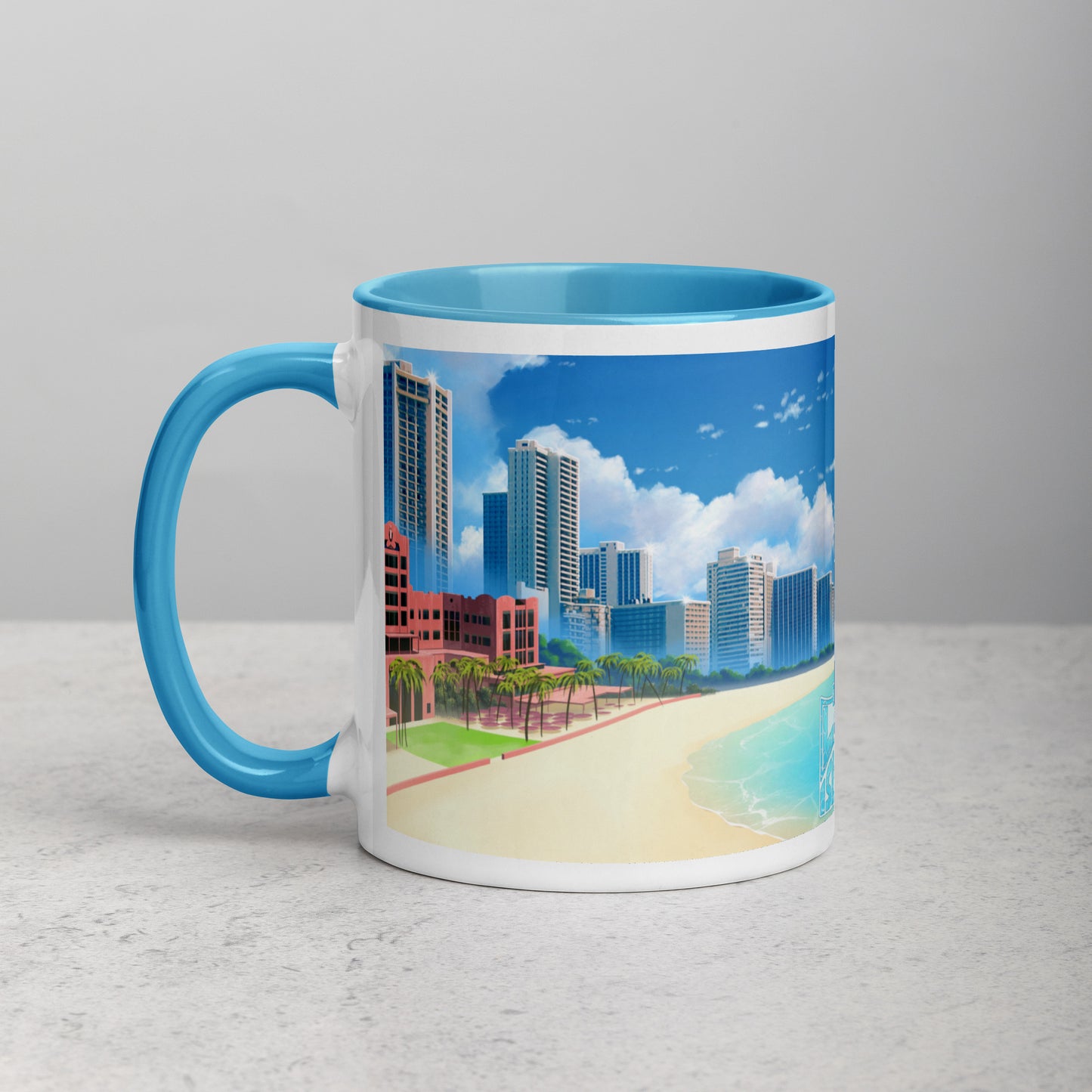 Waikiki Mug with Color Inside