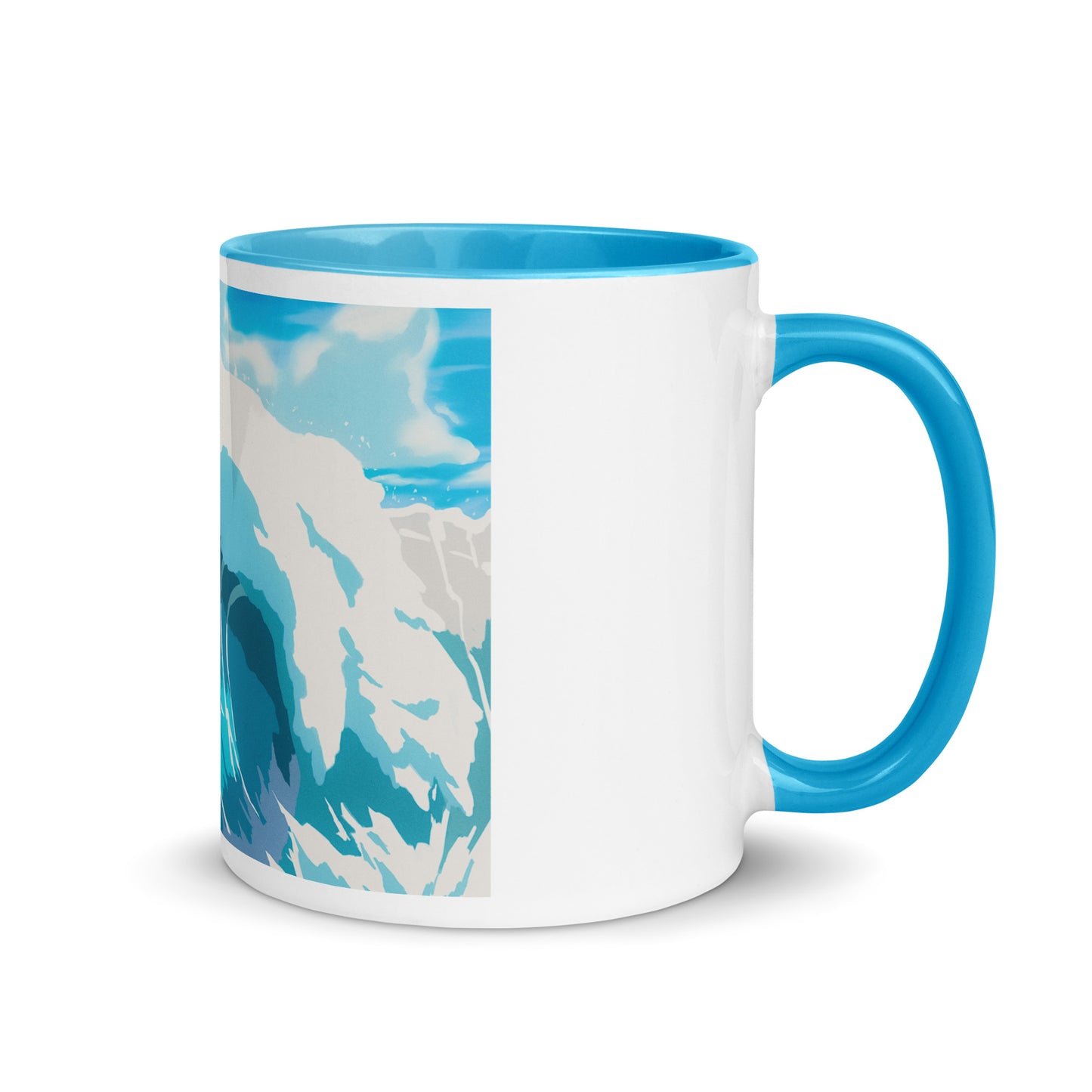 Lo-Fi Islands Wave Mug with Color Inside