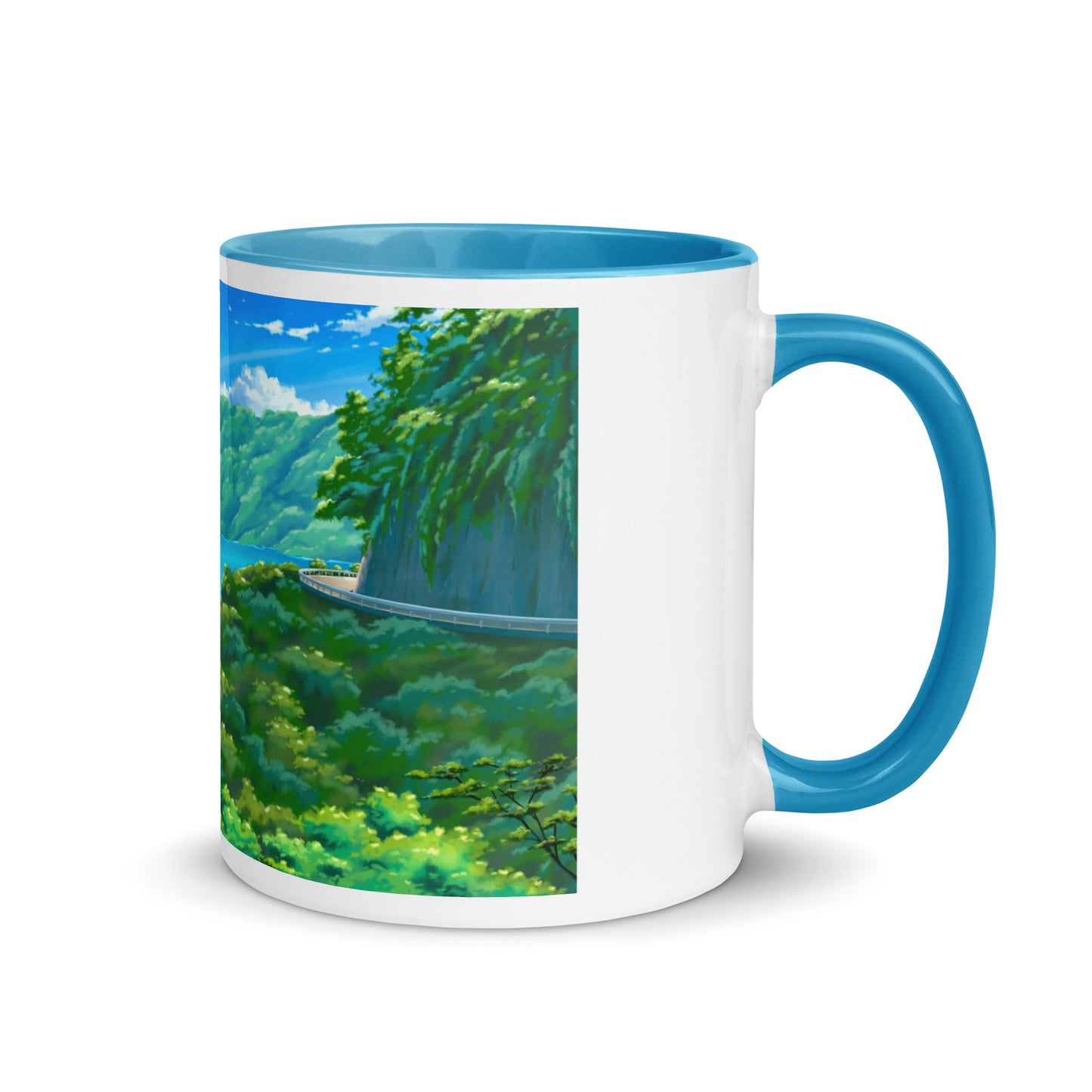 Road to Hana Mug with Color Inside