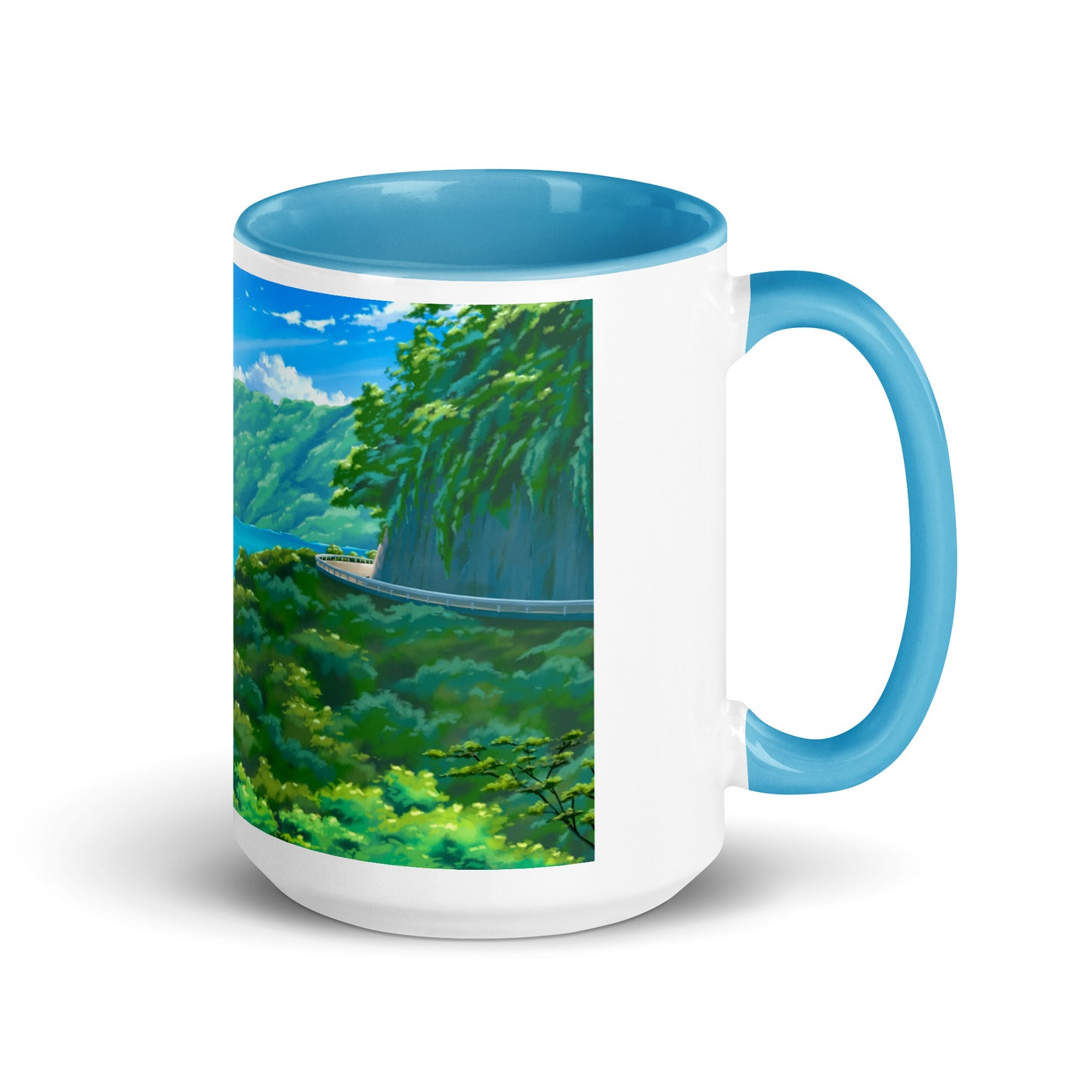 Road to Hana Mug with Color Inside