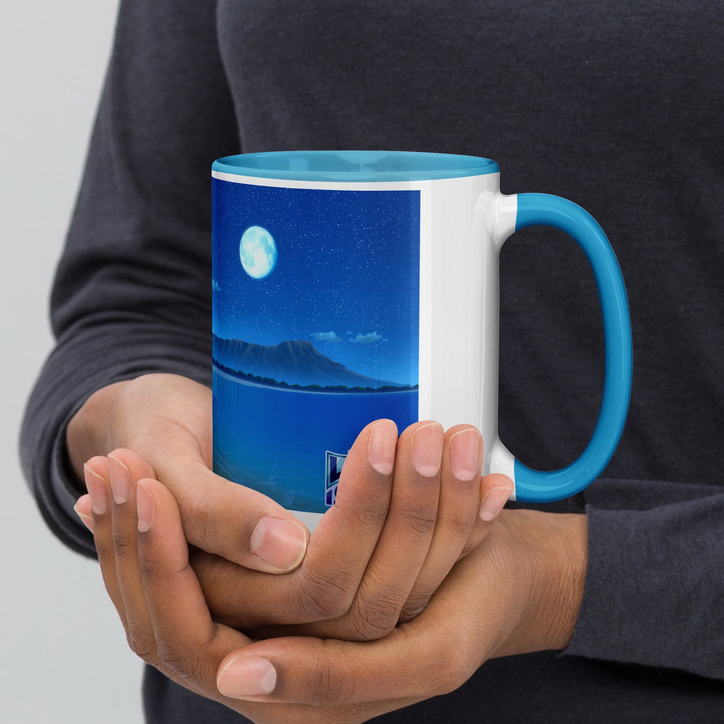 Waikiki Night Mug with Color Inside