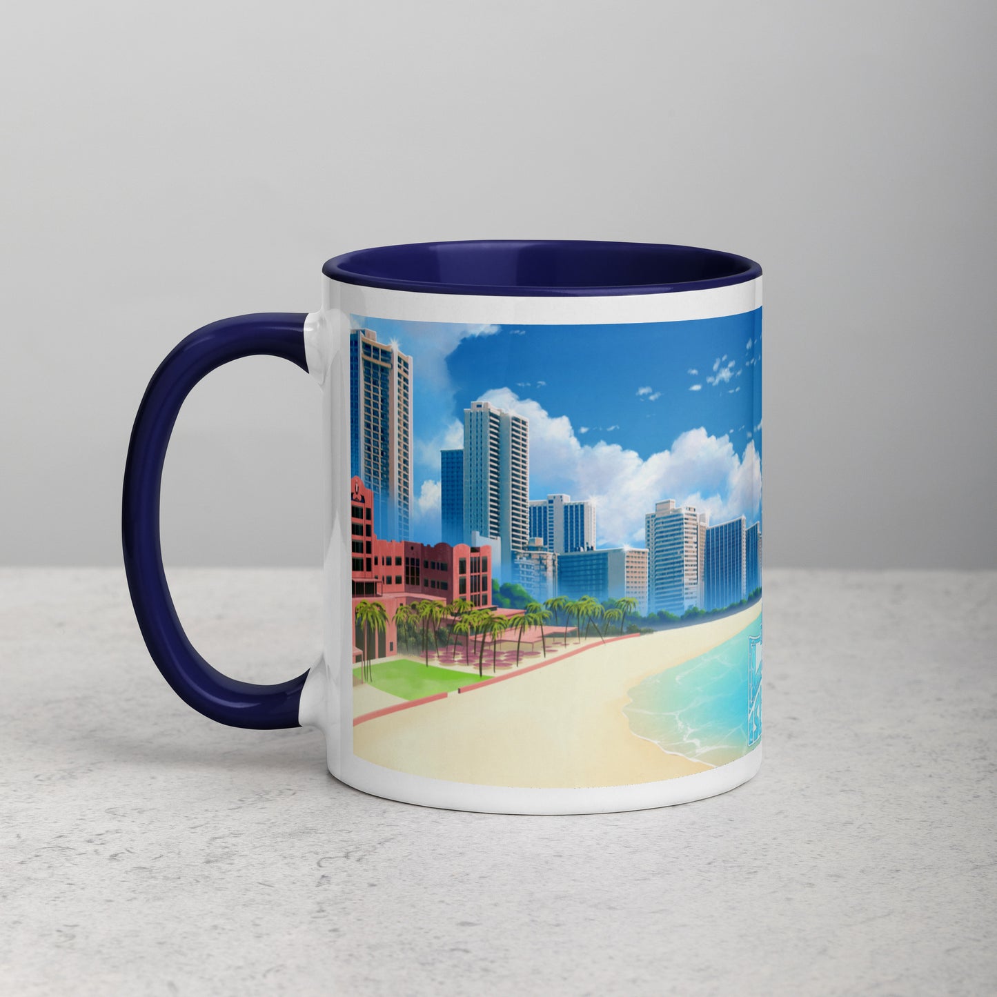 Waikiki Mug with Color Inside