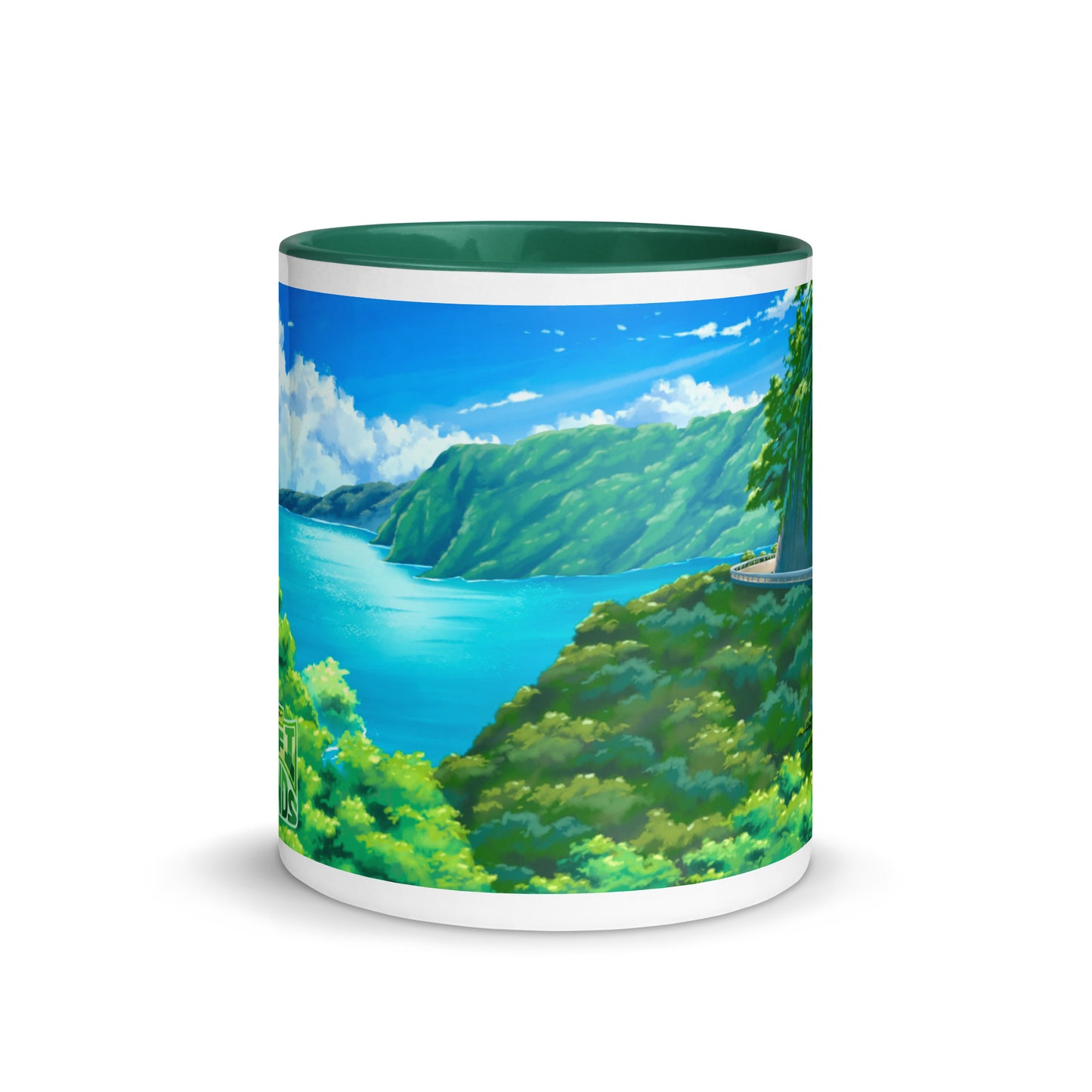 Road to Hana Mug with Color Inside