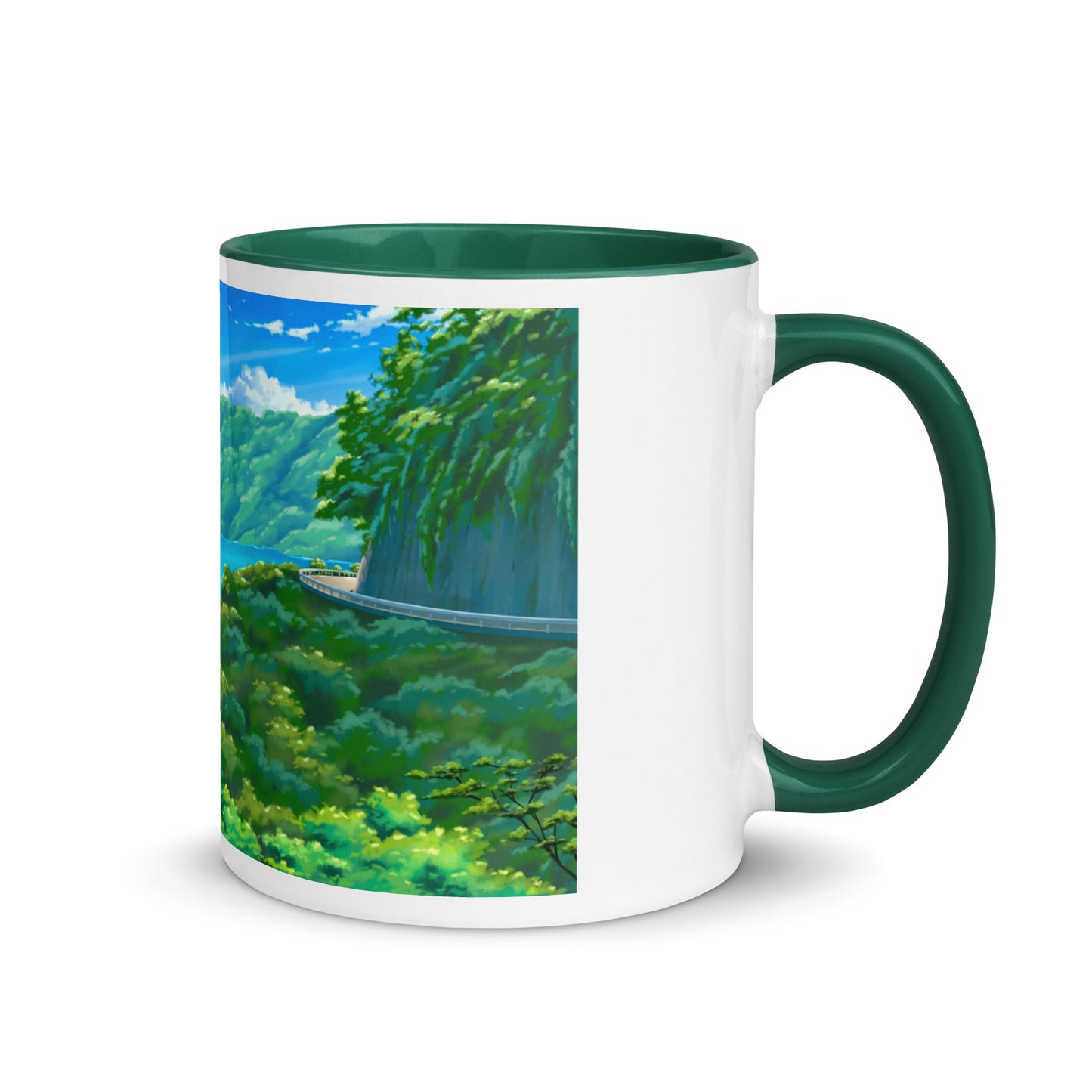 Road to Hana Mug with Color Inside