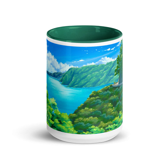 Road to Hana Mug with Color Inside