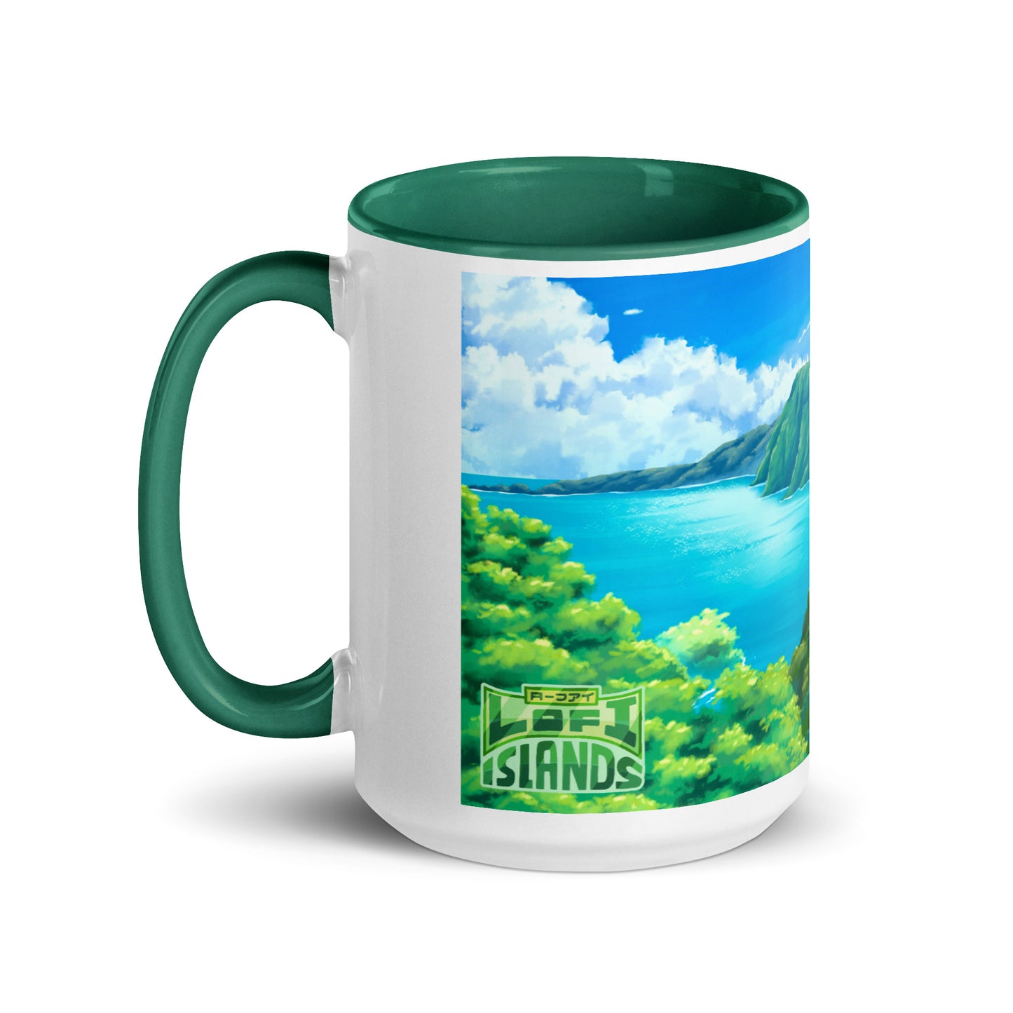 Road to Hana Mug with Color Inside