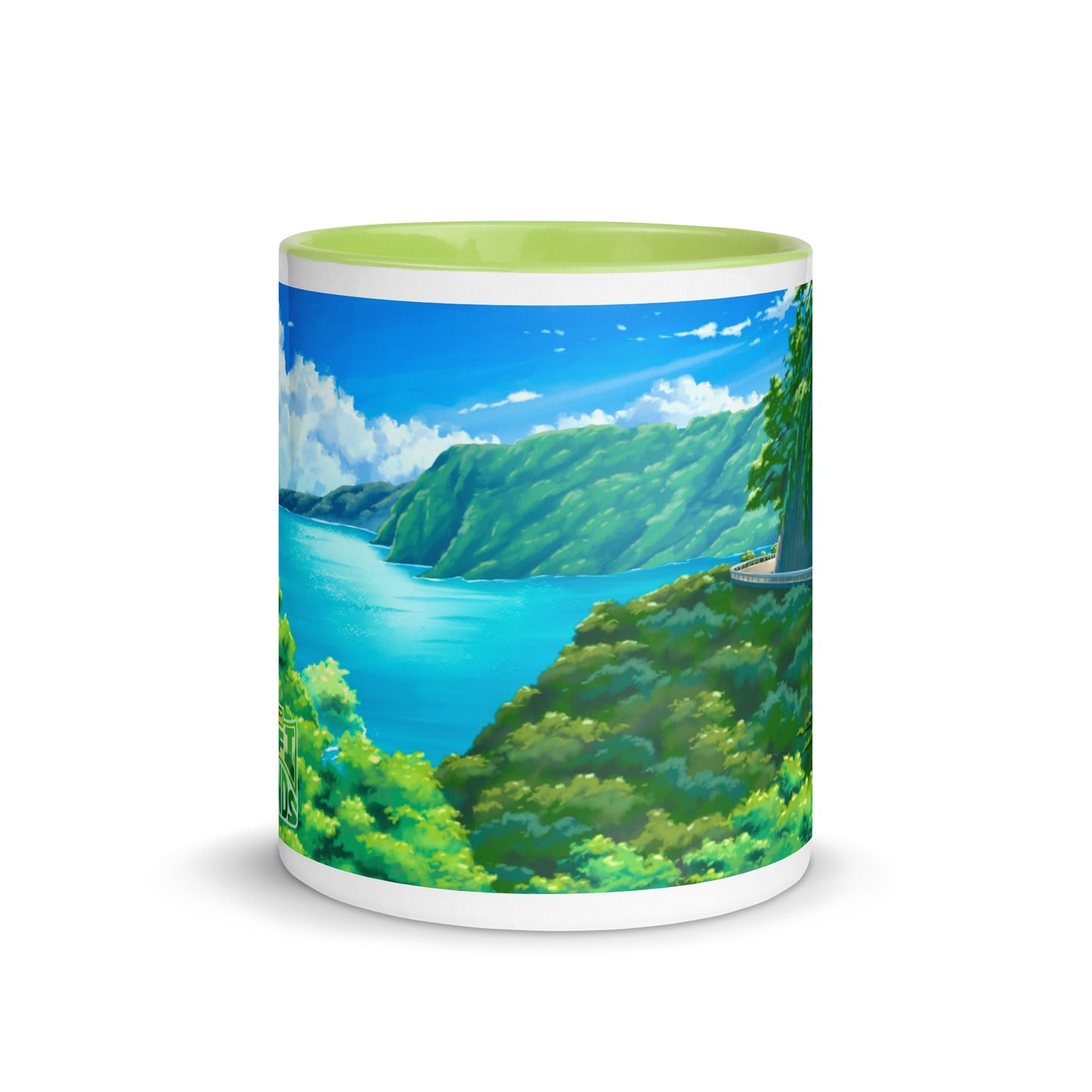 Road to Hana Mug with Color Inside