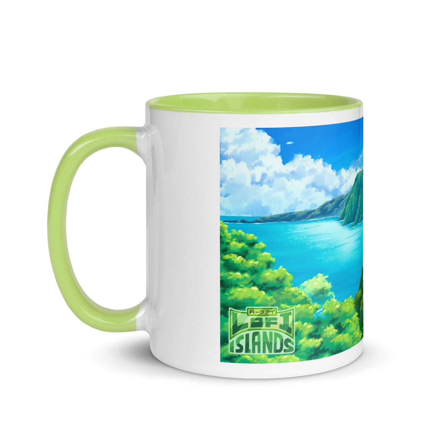 Road to Hana Mug with Color Inside