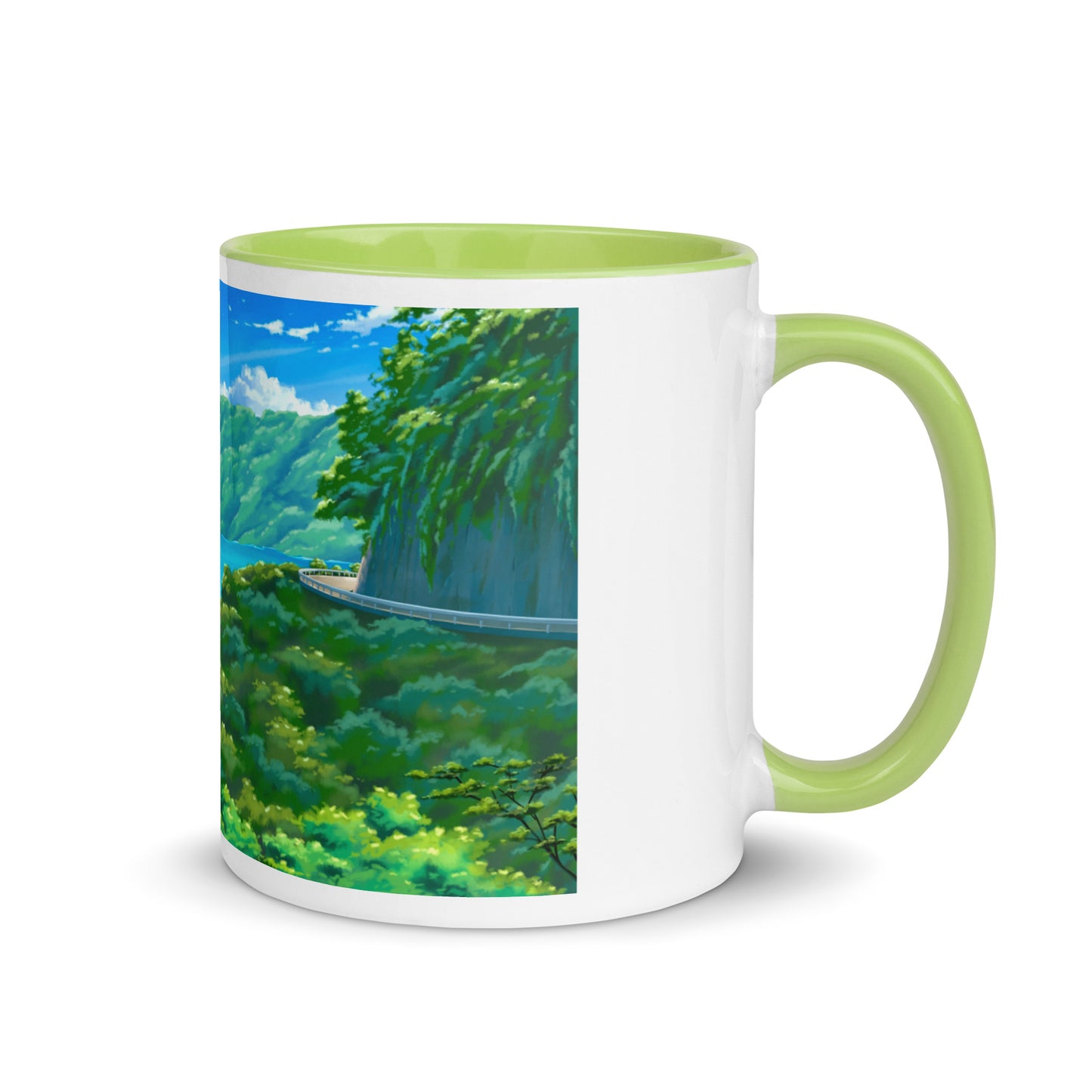 Road to Hana Mug with Color Inside