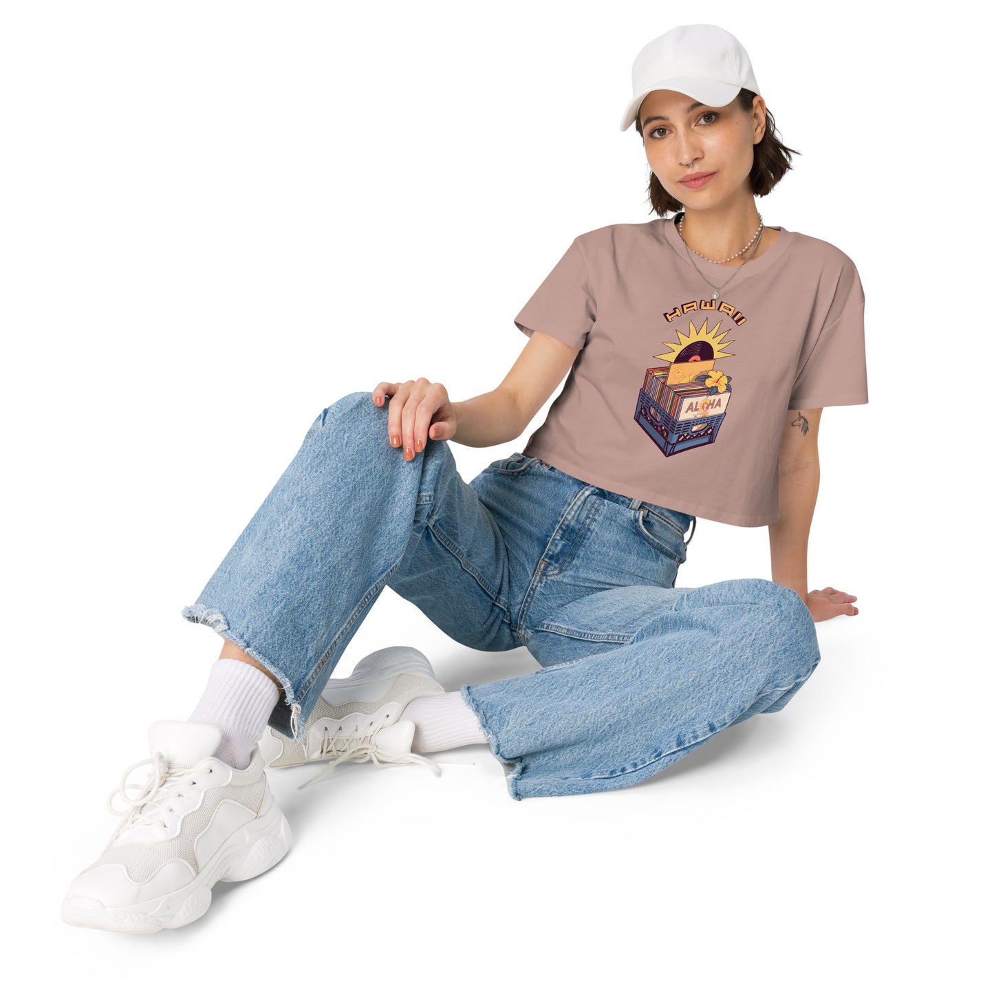 Vinyl Records Women’s Crop Top