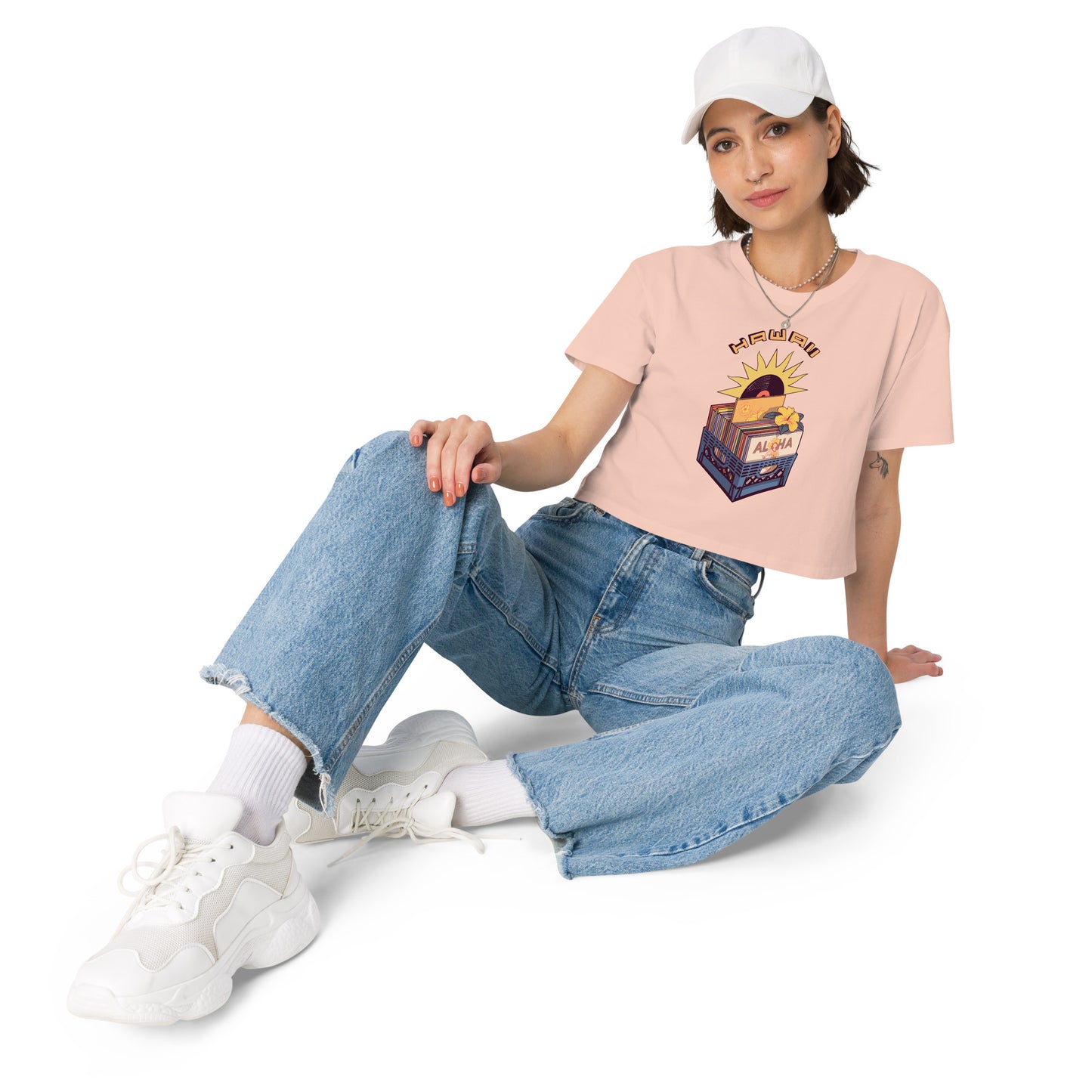 Vinyl Records Women’s Crop Top