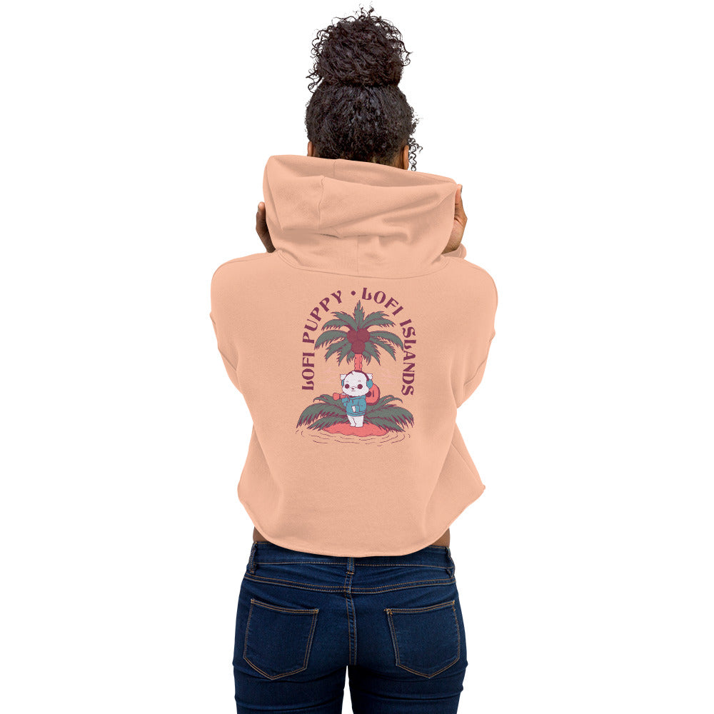 Hawaii x Lo-Fi Puppy Crop Hoodie