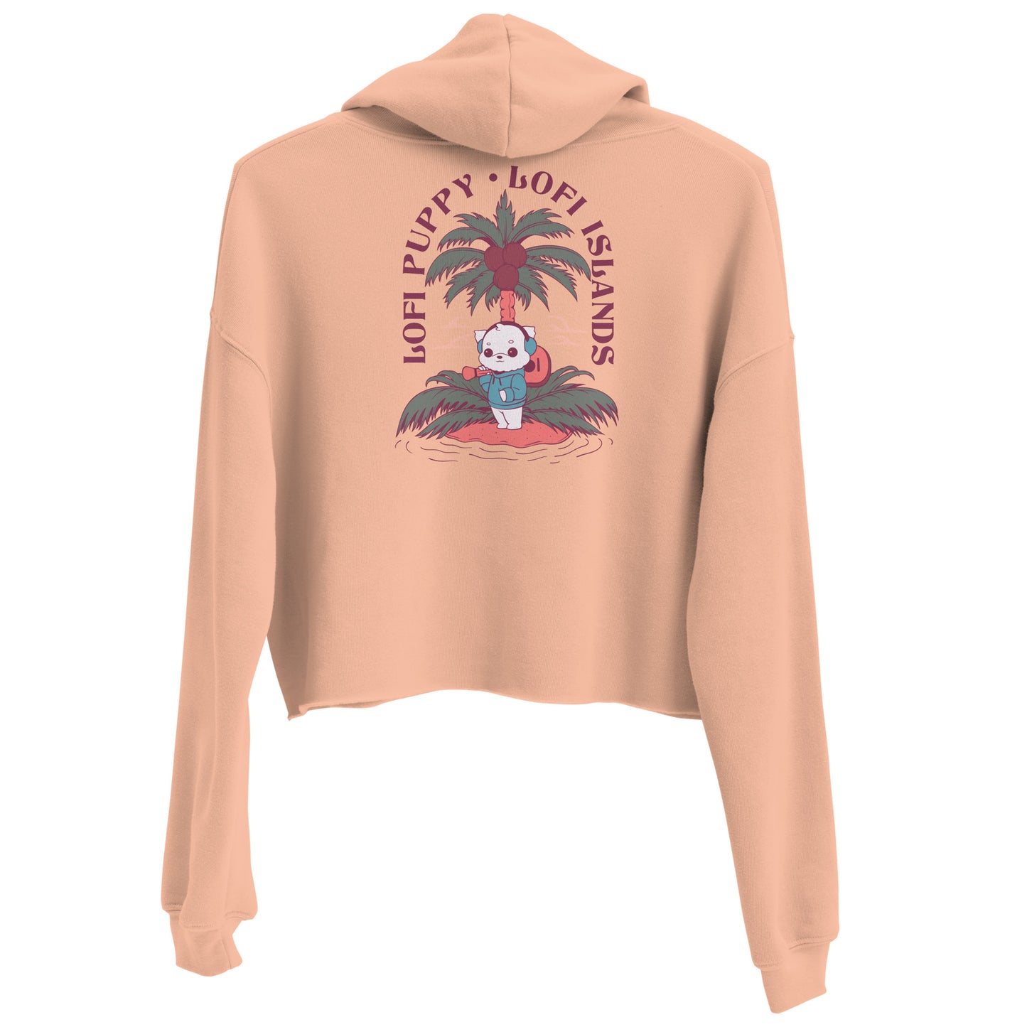 Hawaii x Lo-Fi Puppy Crop Hoodie