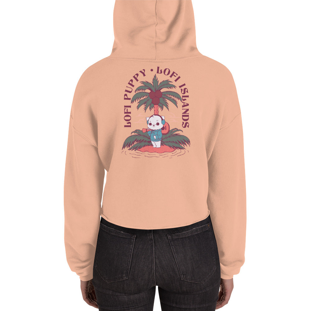 Hawaii x Lo-Fi Puppy Crop Hoodie