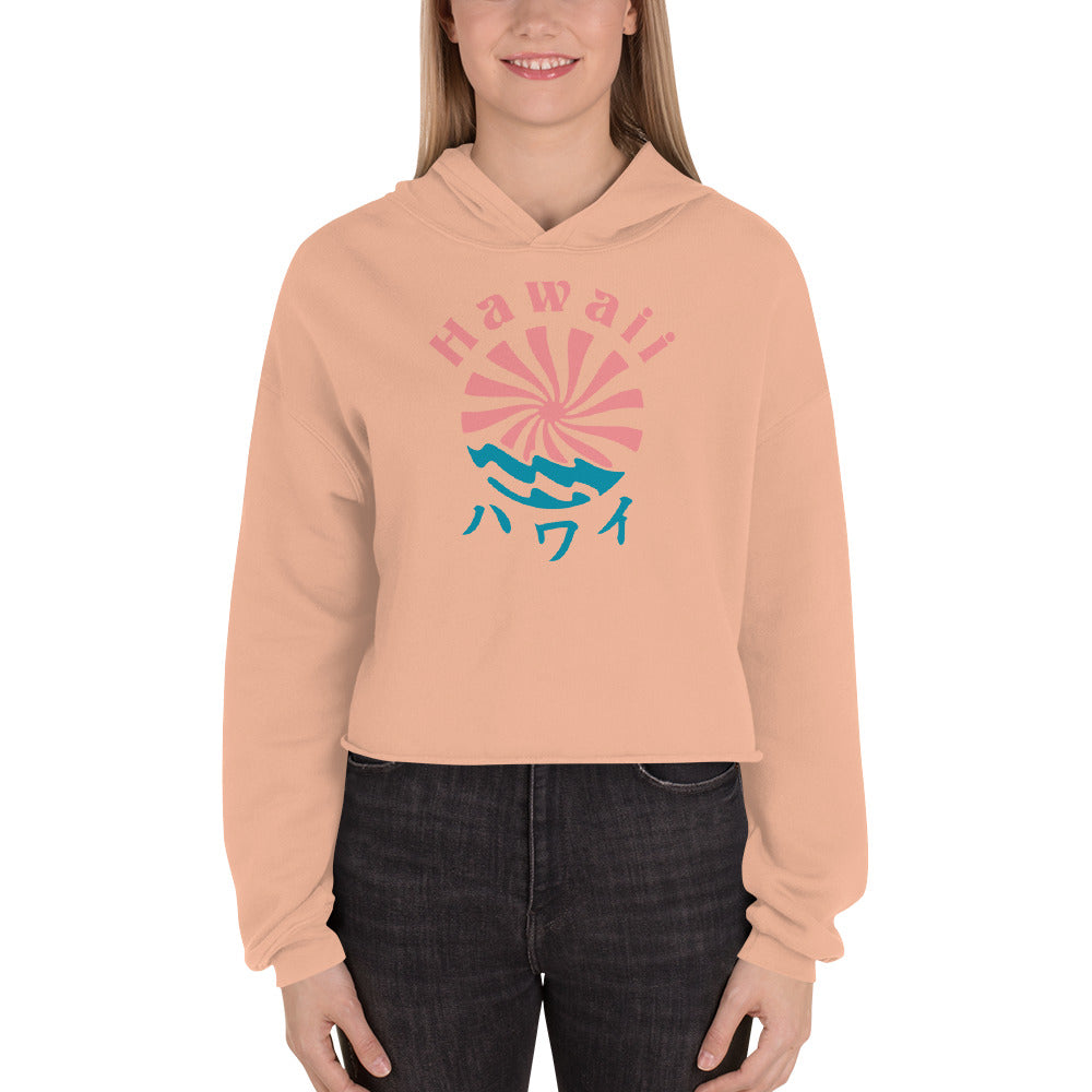 Hawaii x Lo-Fi Puppy Crop Hoodie