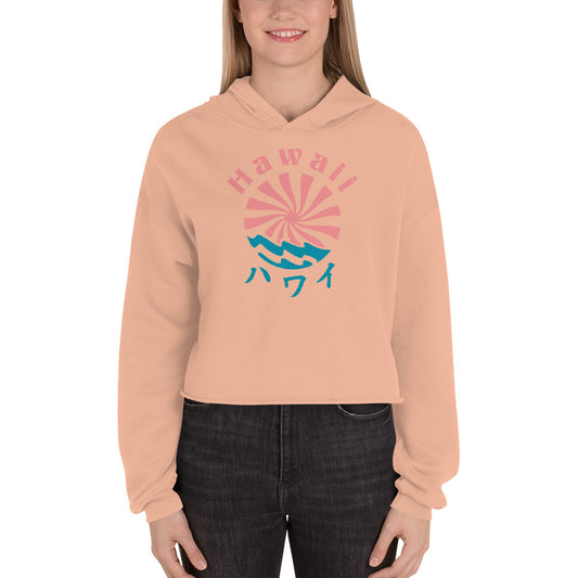 Hawaii x Lo-Fi Puppy Crop Hoodie