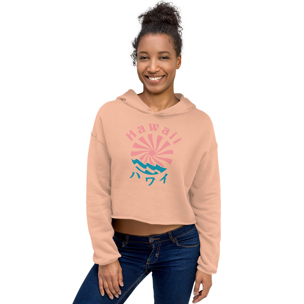 Hawaii x Lo-Fi Puppy Crop Hoodie