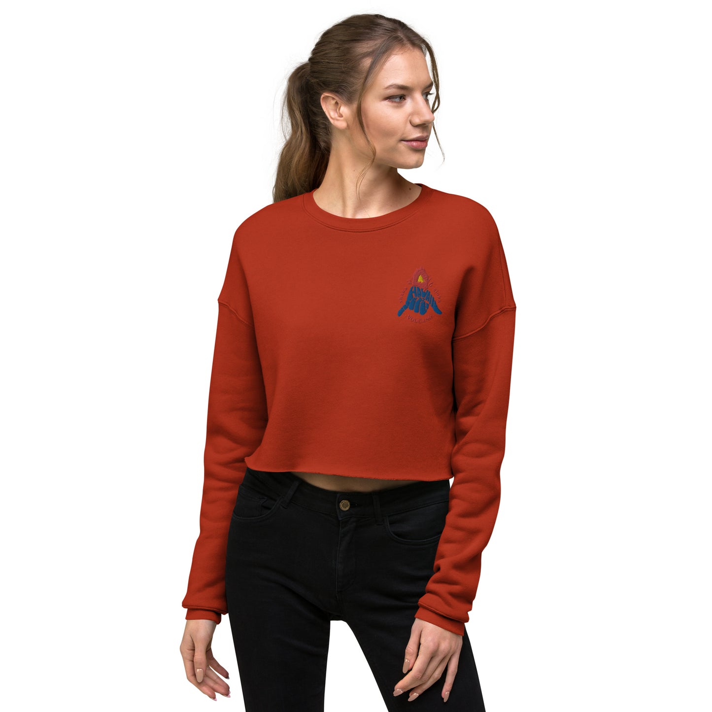 Volcano Hawaii Crop Sweatshirt