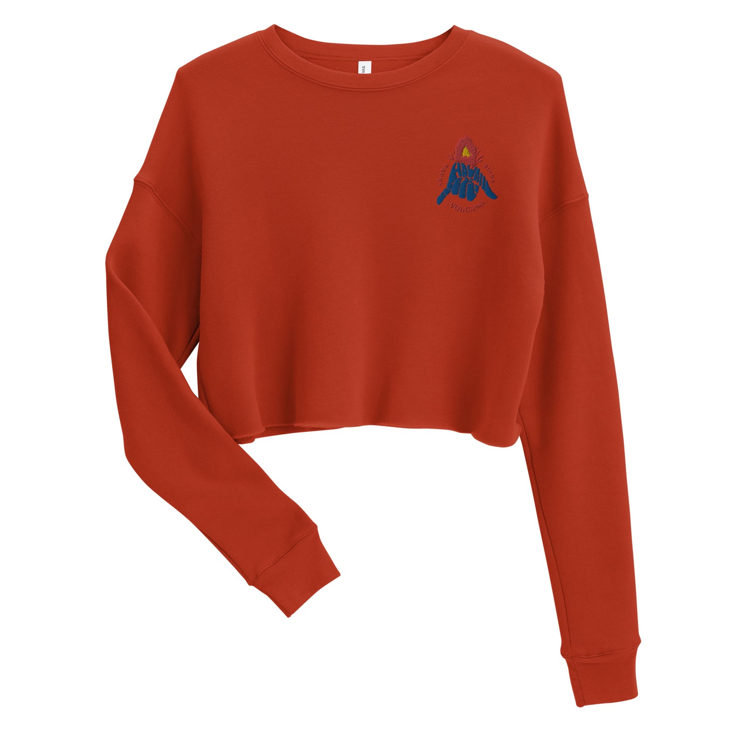 Volcano Hawaii Crop Sweatshirt