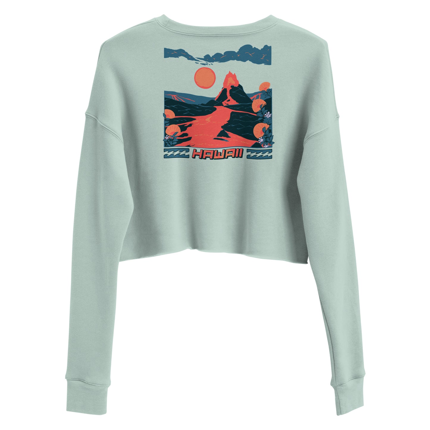 Volcano Hawaii Crop Sweatshirt