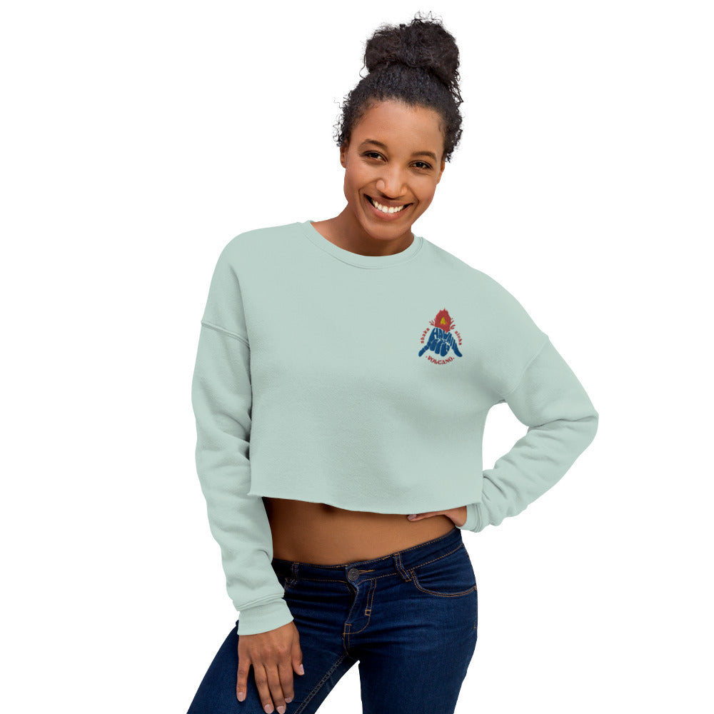 Volcano Hawaii Crop Sweatshirt