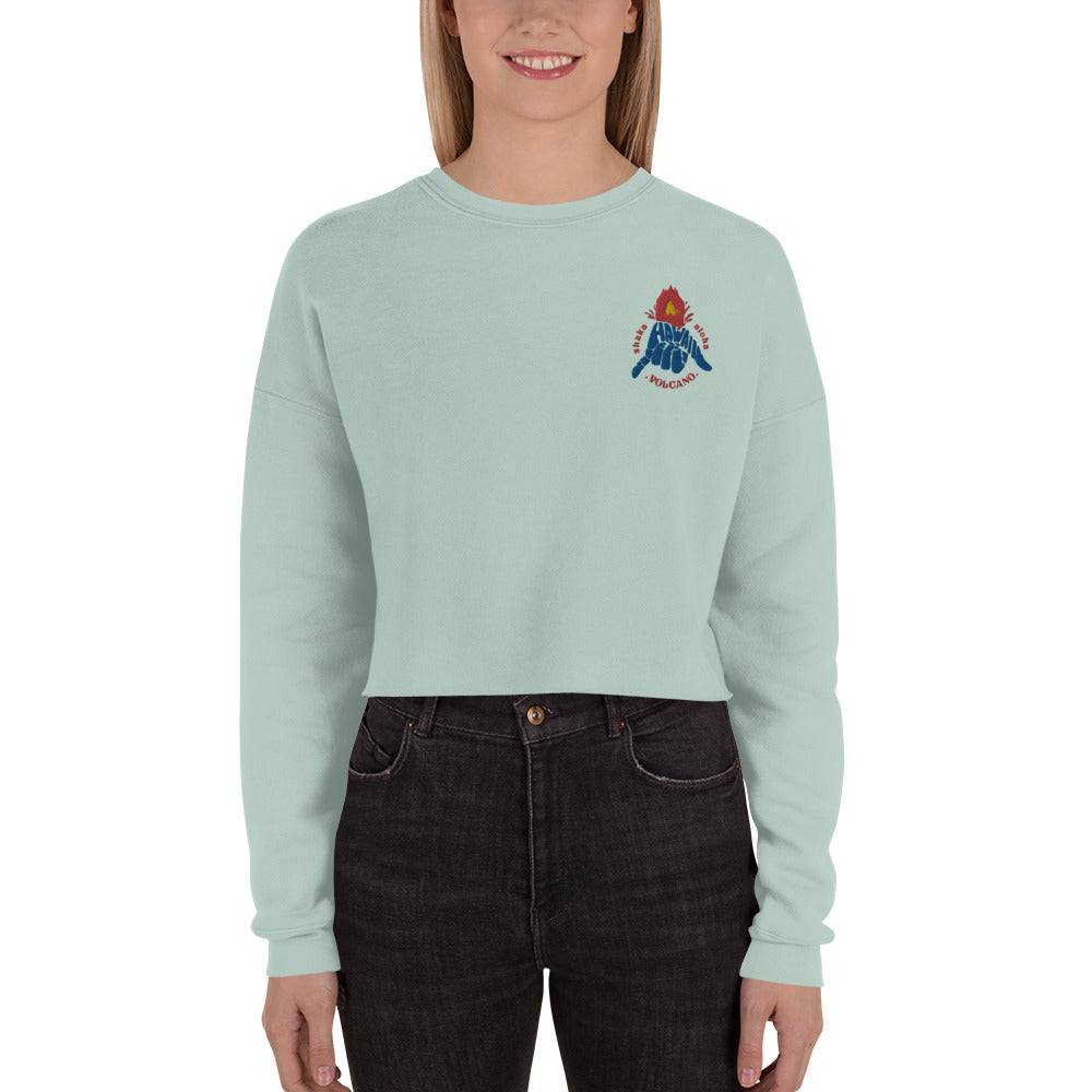 Volcano Hawaii Crop Sweatshirt