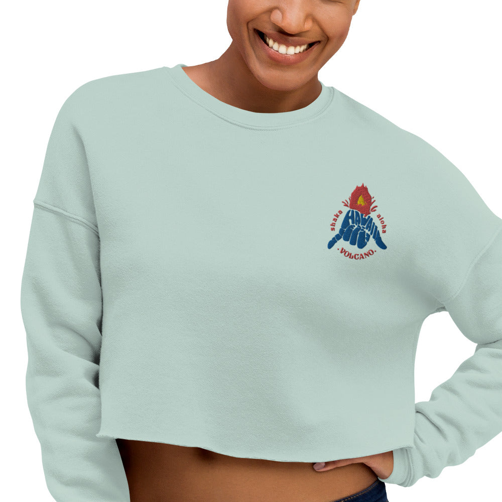 Volcano Hawaii Crop Sweatshirt