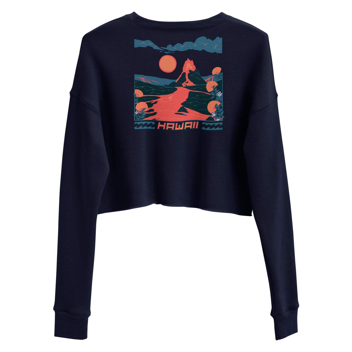 Volcano Hawaii Crop Sweatshirt