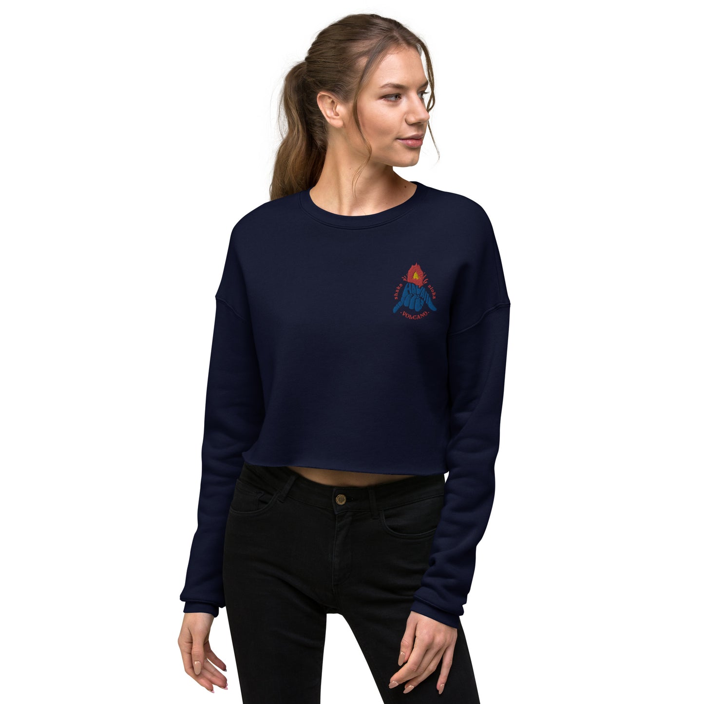 Volcano Hawaii Crop Sweatshirt