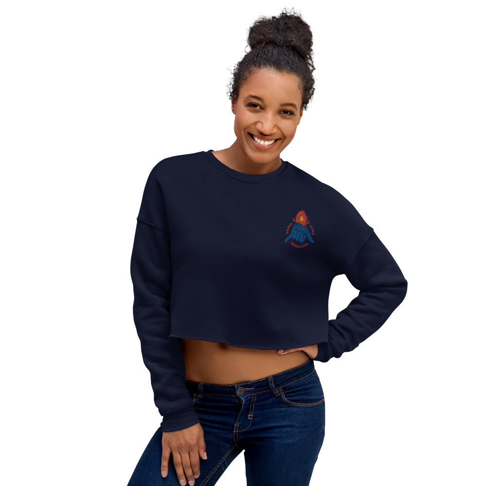 Volcano Hawaii Crop Sweatshirt