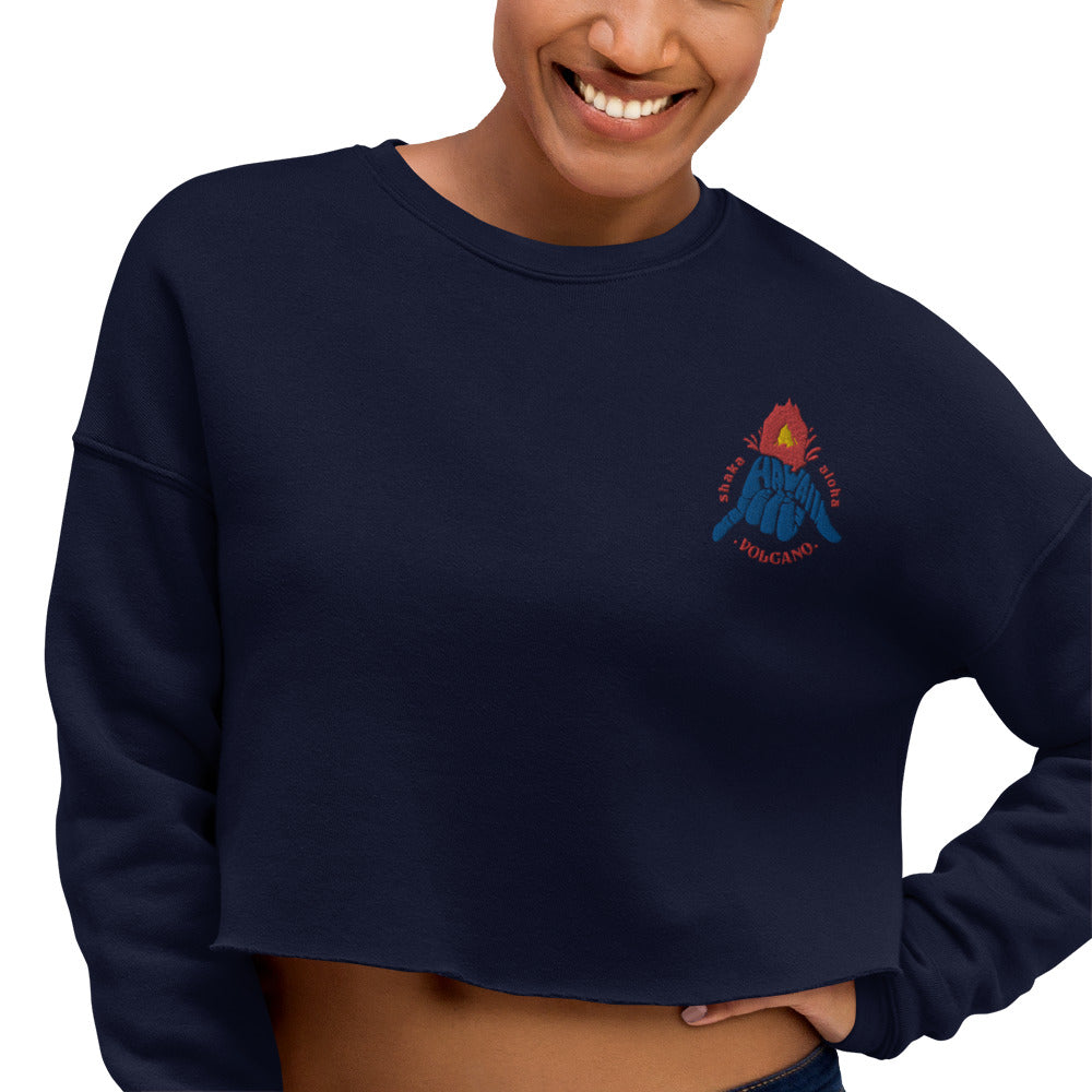 Volcano Hawaii Crop Sweatshirt