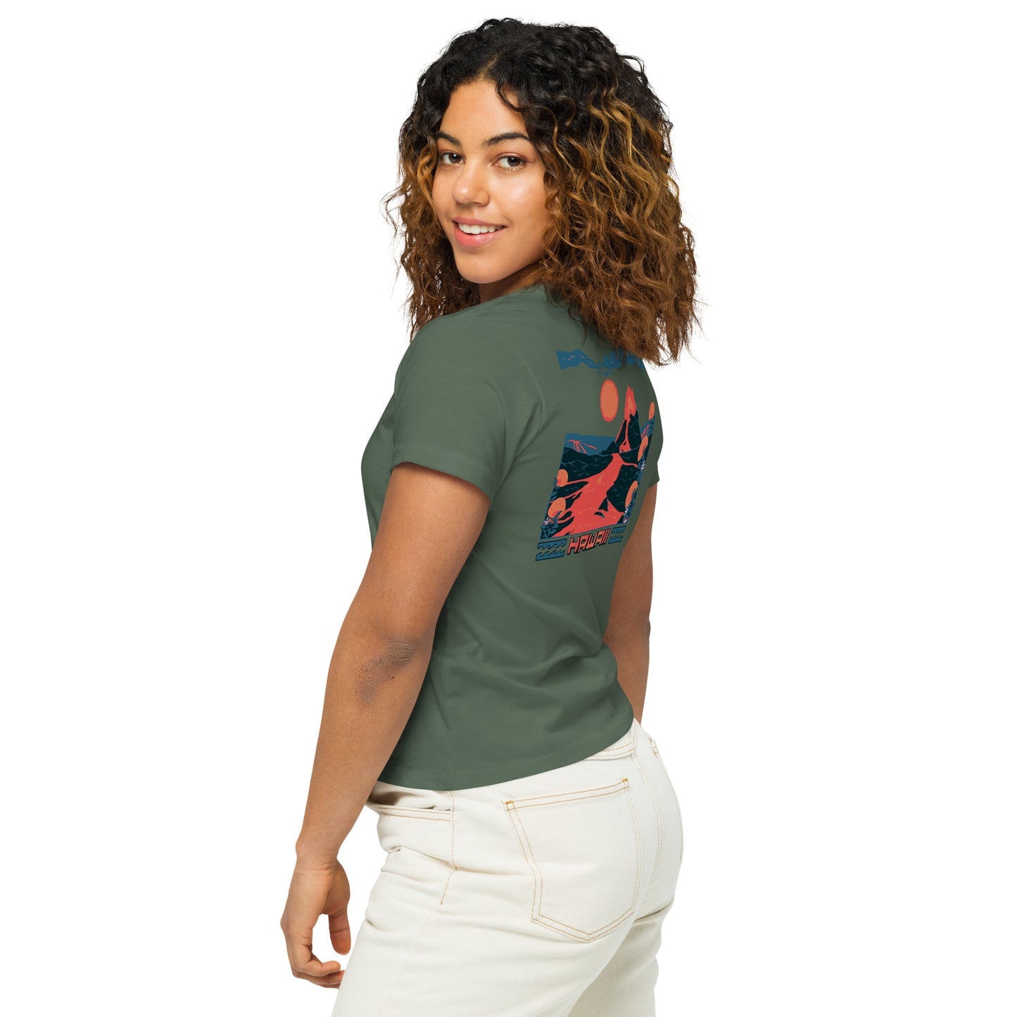 Volcano Hawaii Women’s High-Waisted T-Shirt