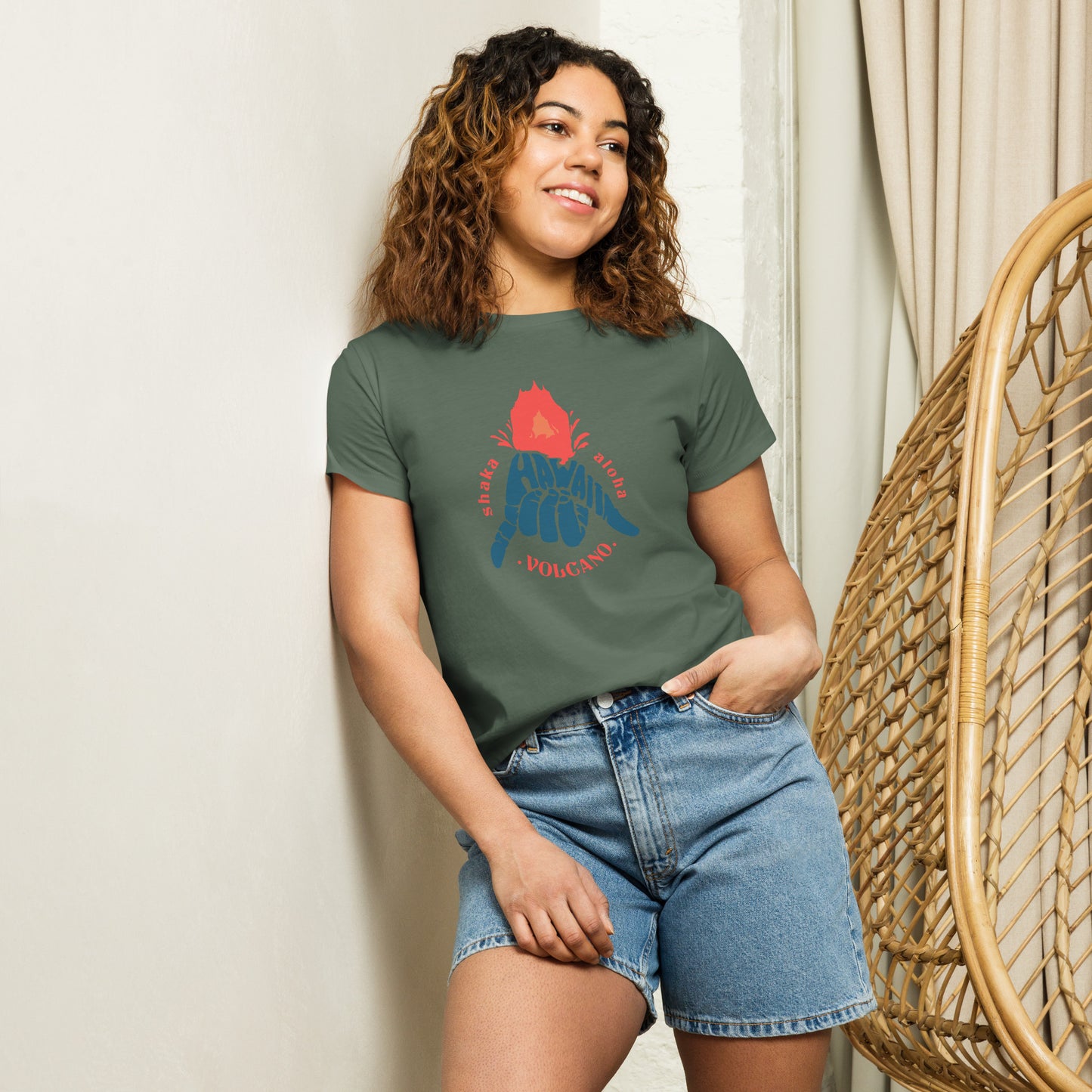 Volcano Hawaii Women’s High-Waisted T-Shirt