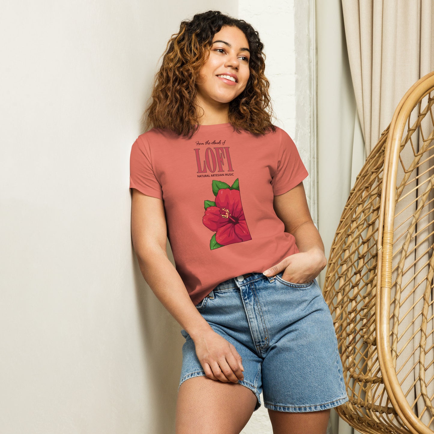 Islands of Lo-Fi Women’s High-Waisted T-Shirt