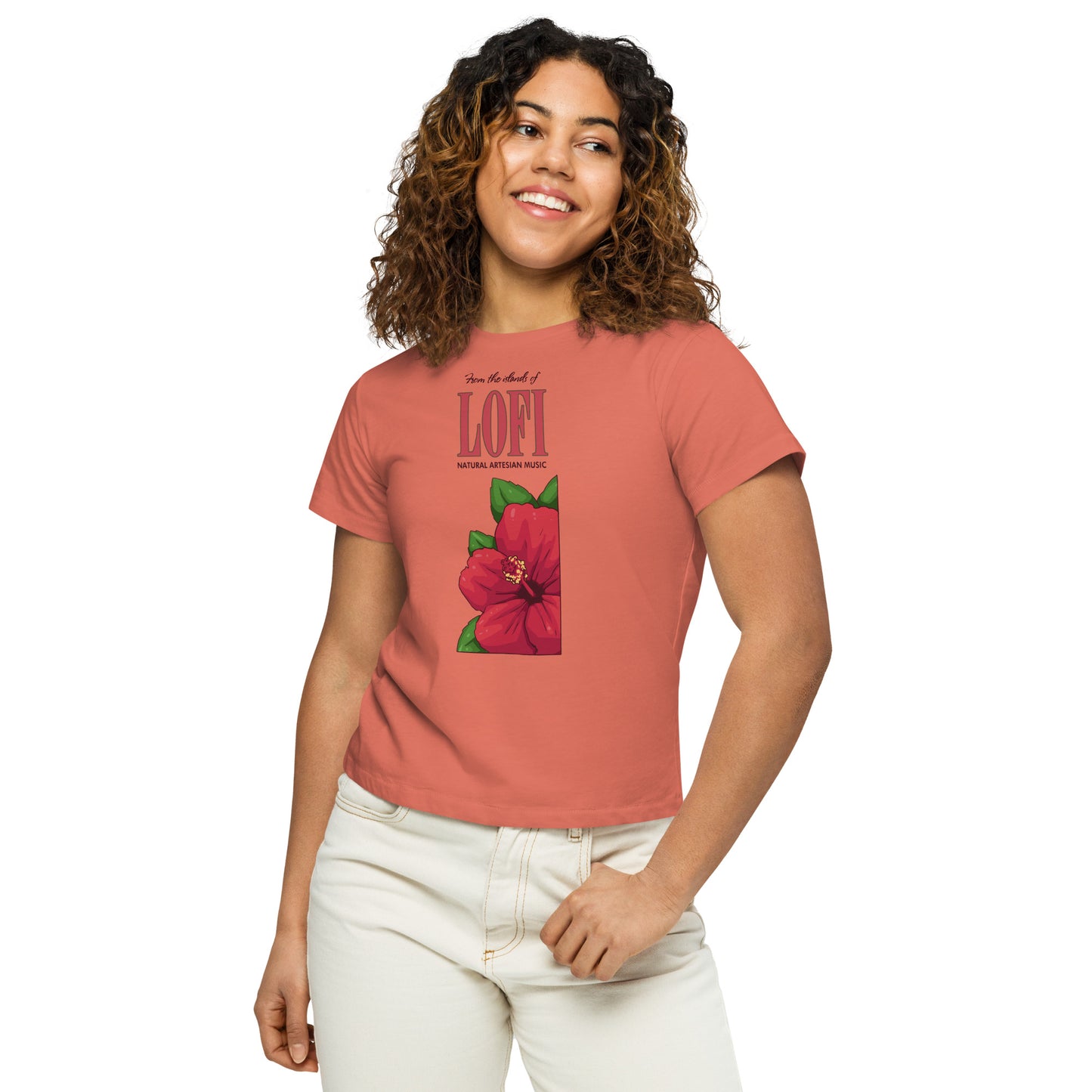 Islands of Lo-Fi Women’s High-Waisted T-Shirt