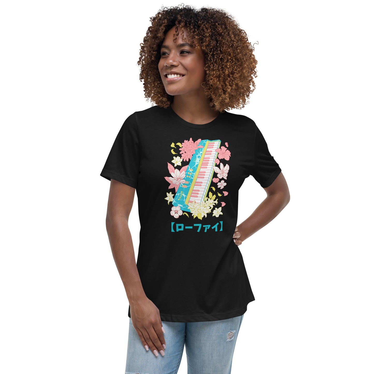 Lo-Fi Islands Keyboard Women's Relaxed T-Shirt