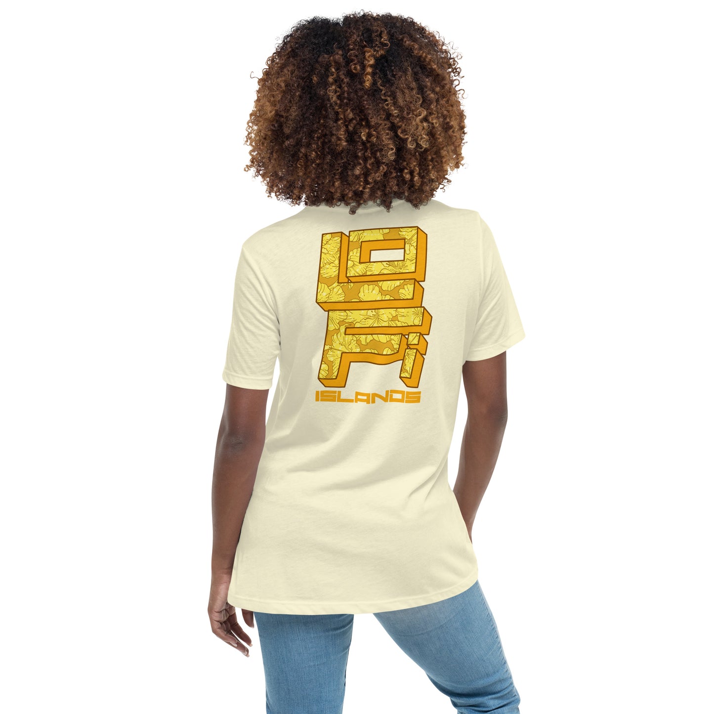 Gold Hibiscus Camera Women's Relaxed T-Shirt