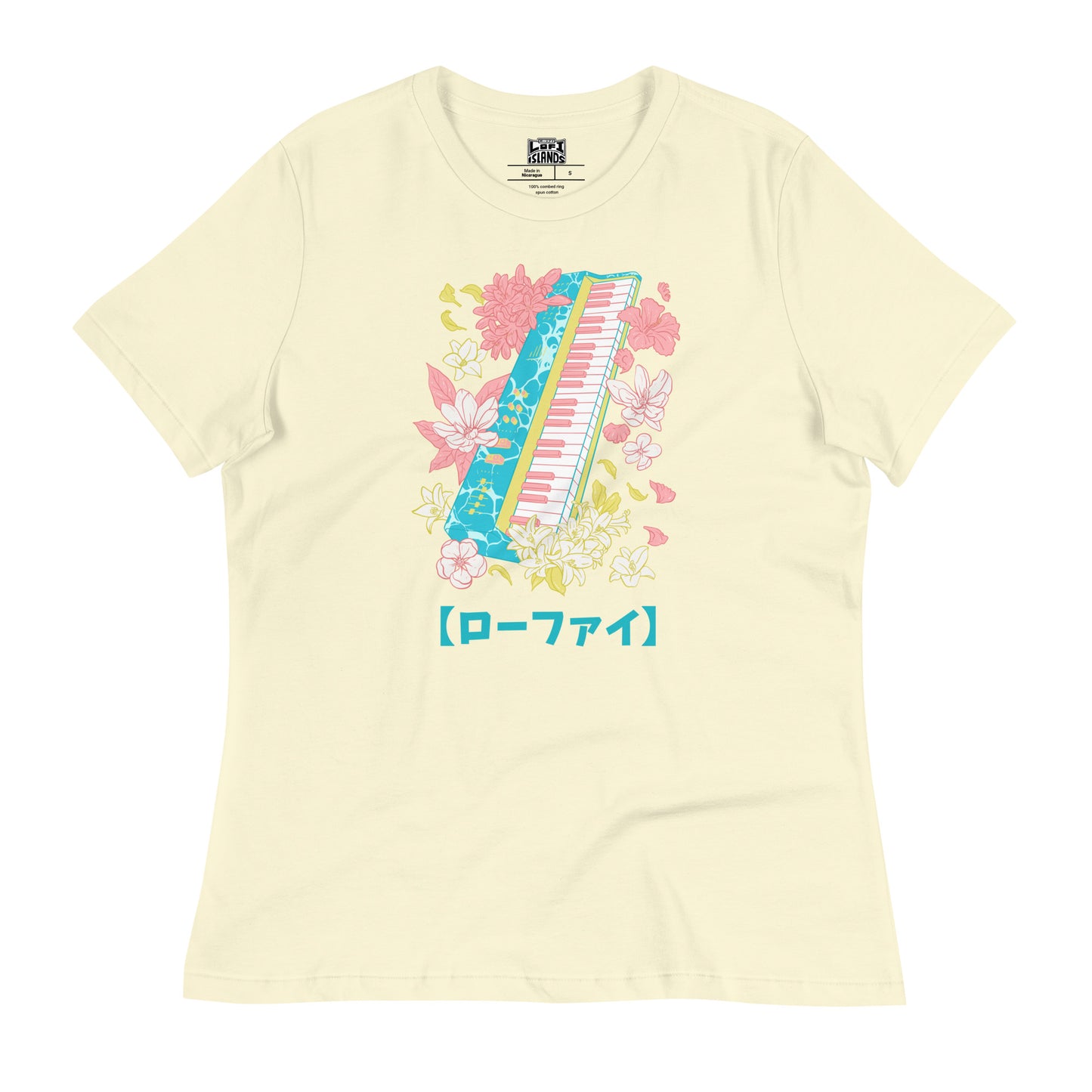 Lo-Fi Islands Keyboard Women's Relaxed T-Shirt