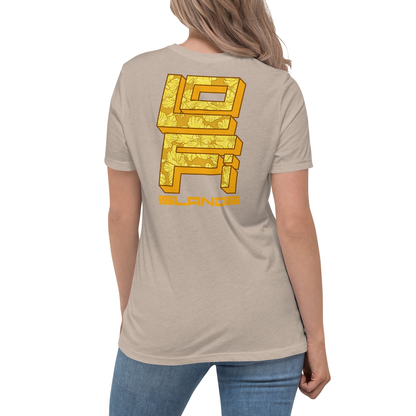 Gold Hibiscus Camera Women's Relaxed T-Shirt