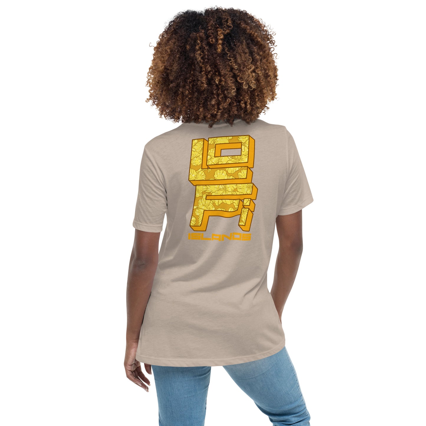 Gold Hibiscus Camera Women's Relaxed T-Shirt