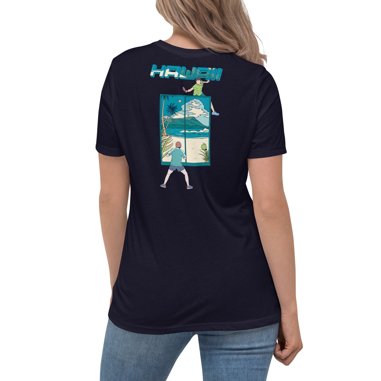 Hawaii Table Tennis Women's Relaxed T-Shirt