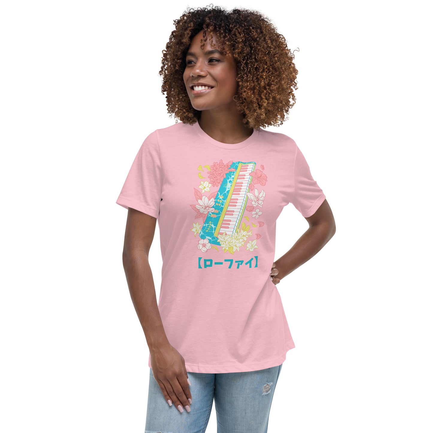 Lo-Fi Islands Keyboard Women's Relaxed T-Shirt