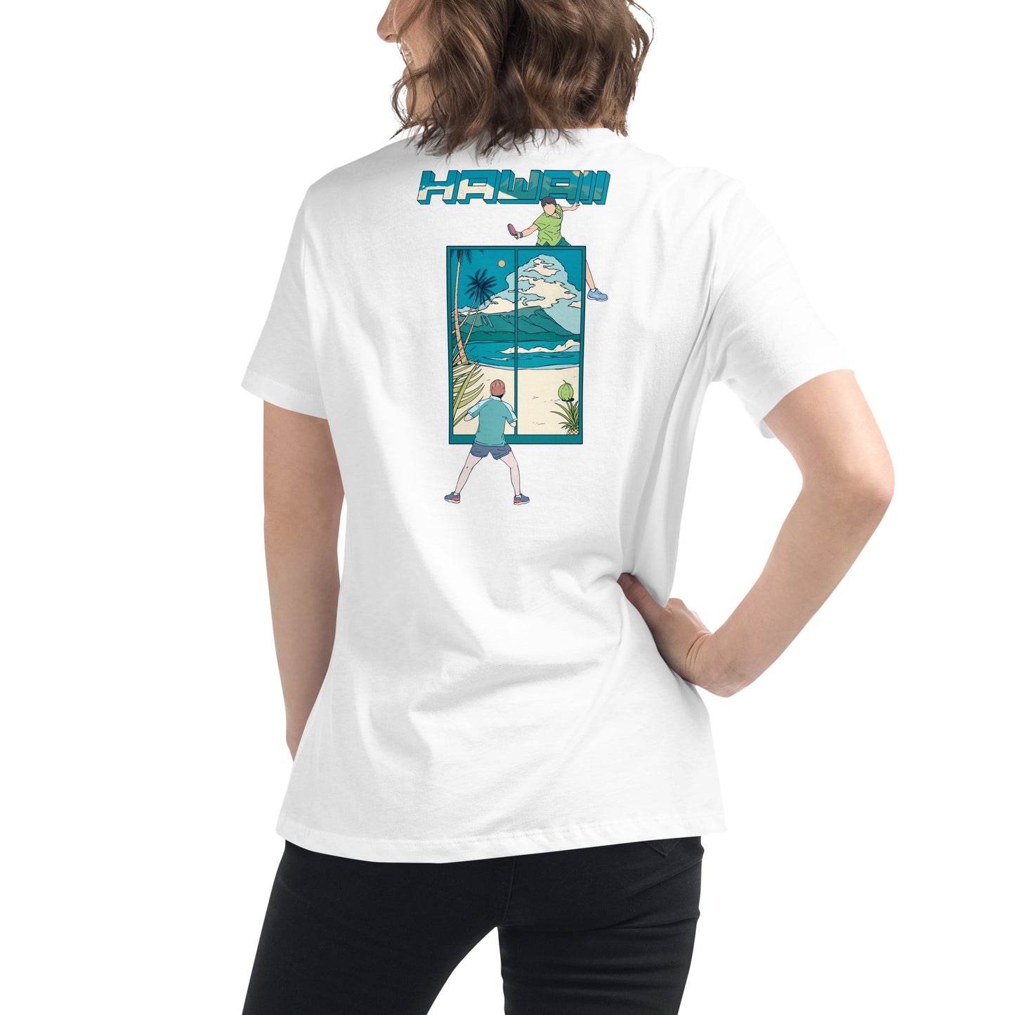 Hawaii Table Tennis Women's Relaxed T-Shirt