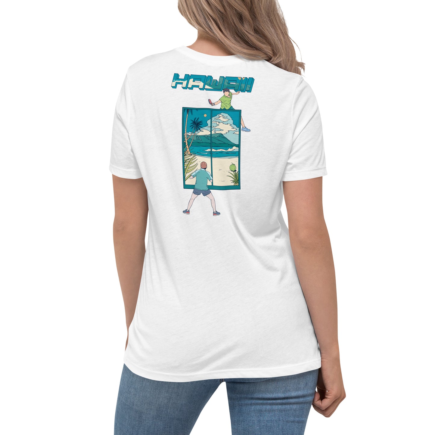 Hawaii Table Tennis Women's Relaxed T-Shirt