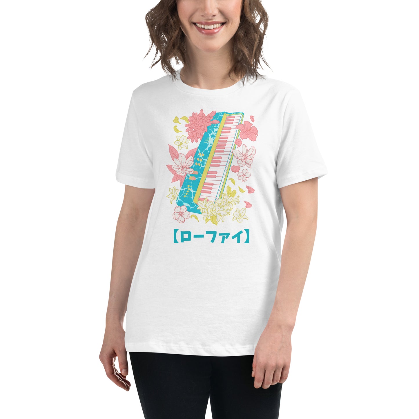 Lo-Fi Islands Keyboard Women's Relaxed T-Shirt