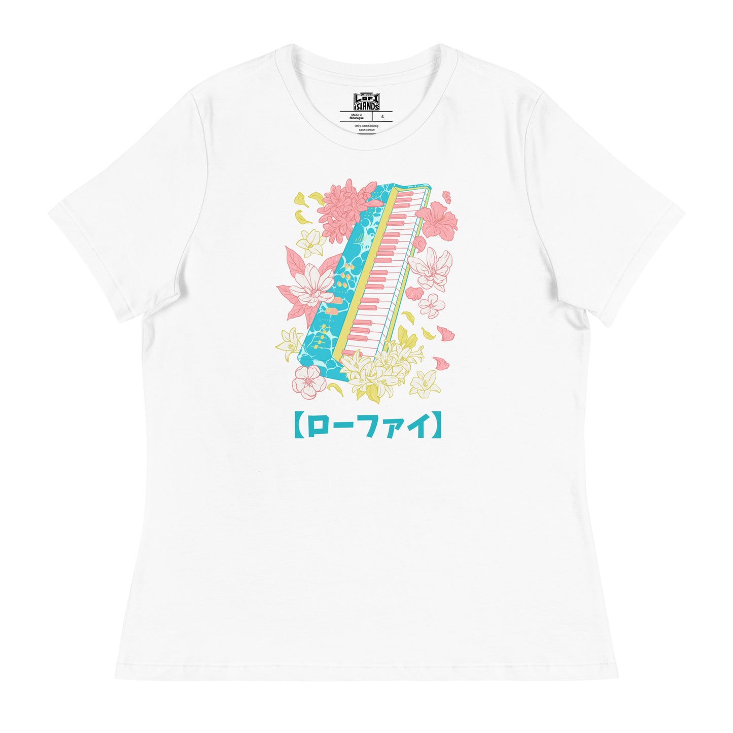 Lo-Fi Islands Keyboard Women's Relaxed T-Shirt