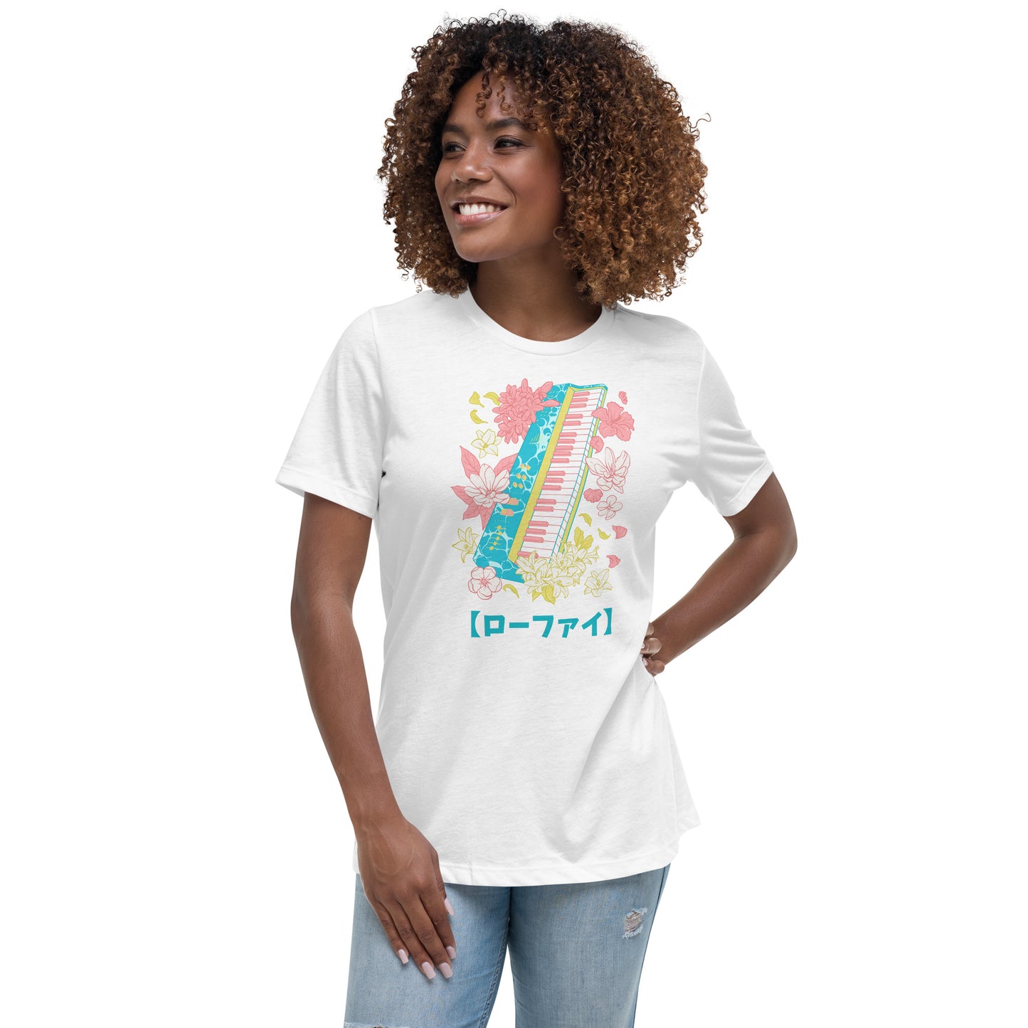 Lo-Fi Islands Keyboard Women's Relaxed T-Shirt