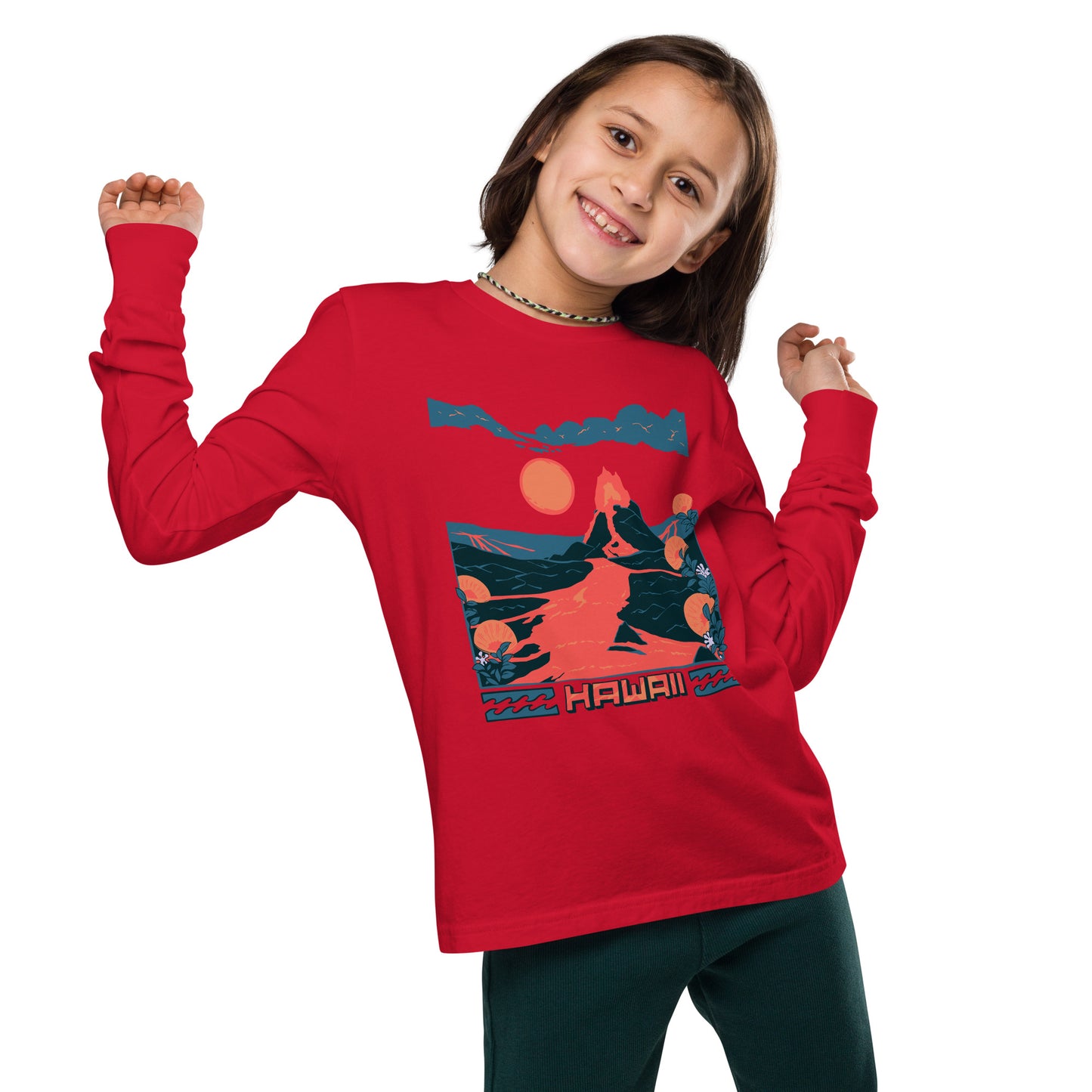 Volcano Hawaii Youth Long Sleeve Tee