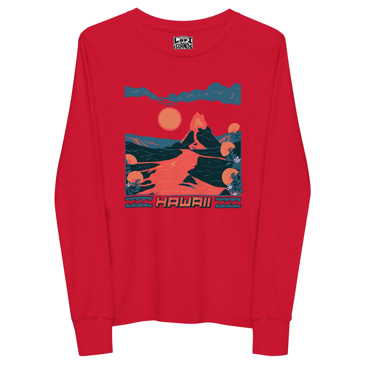 Volcano Hawaii Youth Long Sleeve Tee